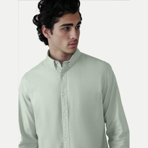 Rad Prix Mens Pista Green Oxford shirt