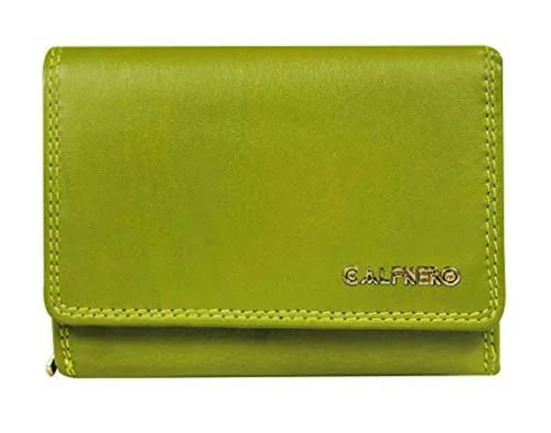 Calfnero Women Dark Green Genuine Leather Wallet