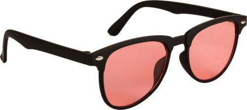 Voyage Uv Protection Clubmaster Full-Frame Red Clear Unisex Sunglasses (Men and Women)