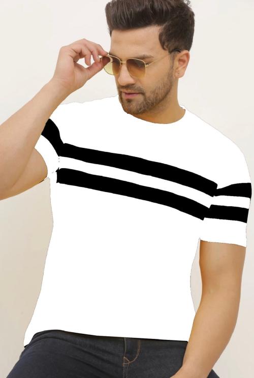 DIGIFASHION MEN Multicolored Designer Cotton T-Shirt