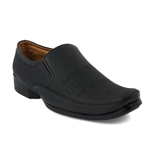 Shoes Kingdom New Trendy Stylish Men FY727 Black Formal Shoes