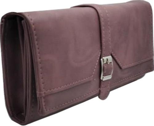 Bulli Women Wallet Peach Faux Leather Casual Clutch For Women