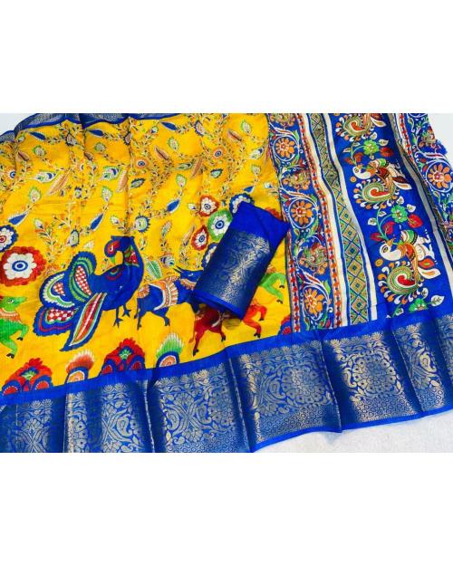 Buy Radha's Inch Gold Zari Pencil Jacqrad Weaving Border Dola Silk