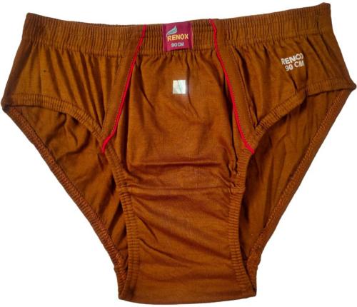 Renox Men Multicolor Solid Pure Cotton Brief (75)_XS