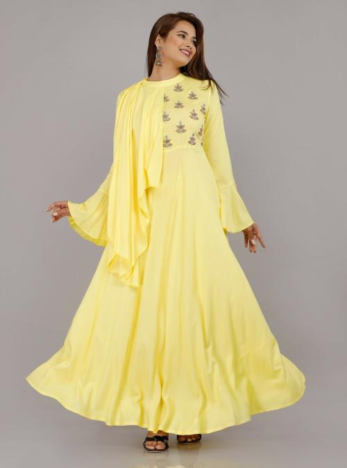 TREND ME Women EmbroideViscose Rayon Anarkali Kurta