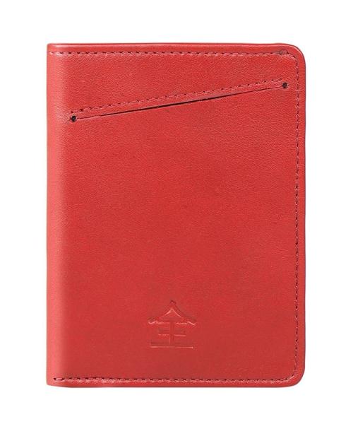 Hidesign Women Red Leather Card Holder