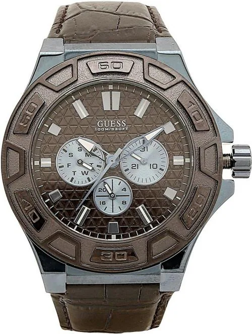 Guess Analog Brown Watch For Men (Tls-W0674G5)