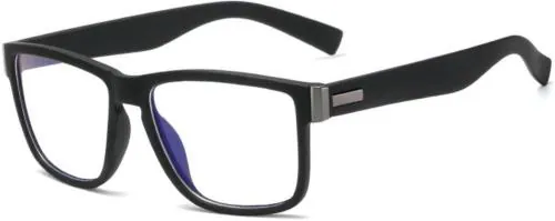 ROZZETTA CRAFT Blue Cut Wayfarer Full Rim Black Frames (Men And Women)