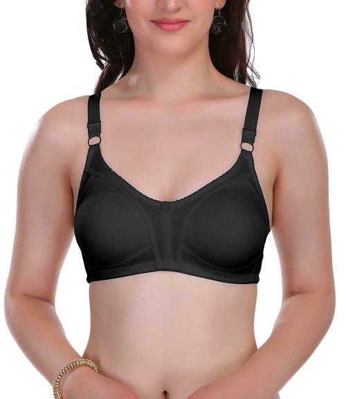 Eve's Beauty Women Black 32C Full Coverage Bra (32C)