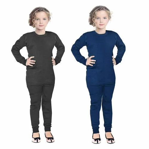SDGP Round Neck Winter Thermal Set of Top Trouser for Kids/Thermal for Boys and Girls/Kids Thermal-Combo