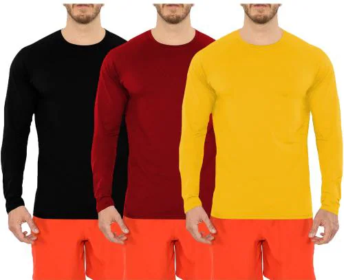 Buy THE BLAZZE Men's Regular Round Neck Full Sleeves Dry Fit Jersy Gym ...