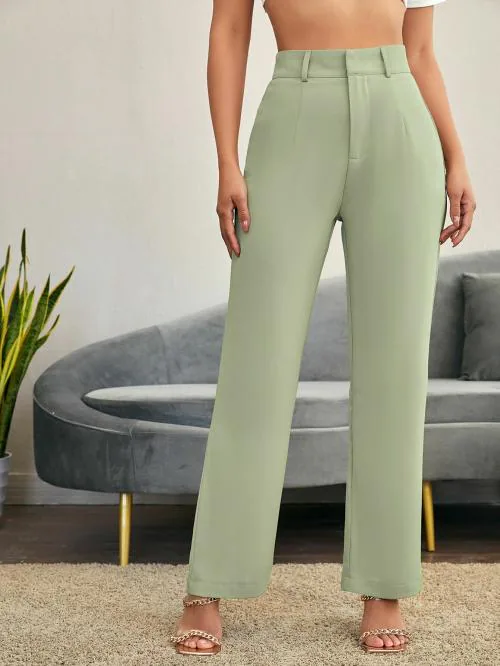 Women trouser casual pants for women pista color