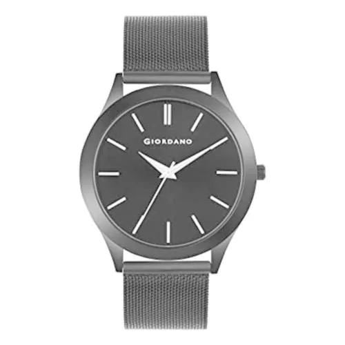 Giordano Analog Black Dial Black Strap Watch For Men