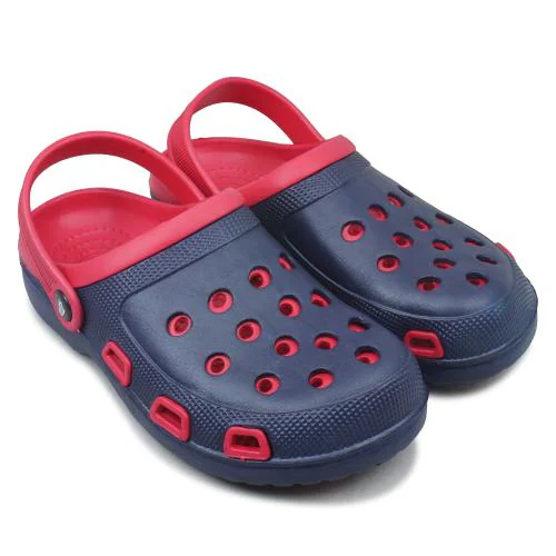 SFR STEPPER Red and Navy Casual Clogs | Sandals for Men