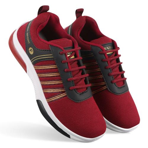 Aura Maroon Casual Shoes Sneakers
