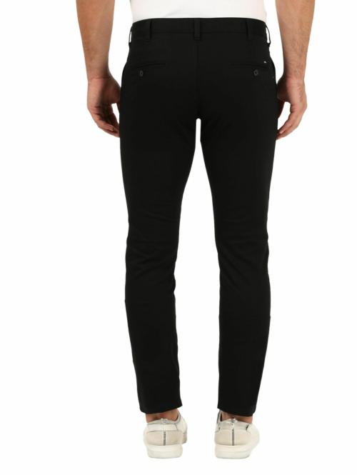 OTTO - Black Casual Core Trousers - YAARIS-BLACK | Size38 | Trim Fit