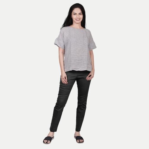 Rad Prix Women Black Woven Leggings