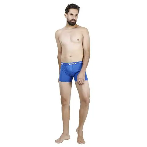 Prince Men Blue Cotton Pack of 5 Trunks