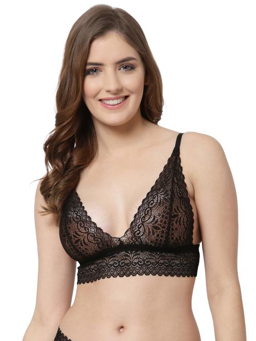 CUKOO Lacy Black Bra