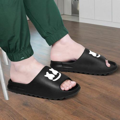 Richale New Trending Black Slider For Boys & Girl
