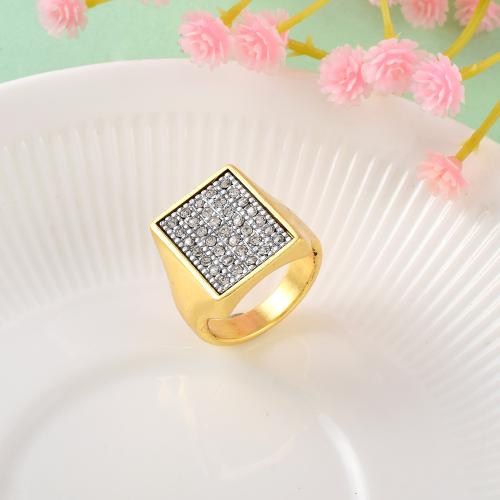 Memoir Brass Goldplated Lab Diamond Moissanite men engagement wedding Men Fashion Jewellery finger ring