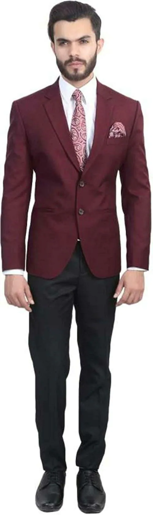 Luxrio Men Maroon Blazer