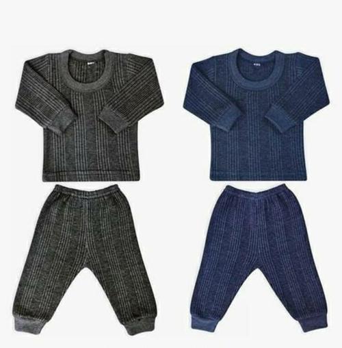 Round Neck Baby Thermal Set Top & Pajama Set for Baby Boys & Baby Girls Pack of 2 (Baby Kids Thermal)
