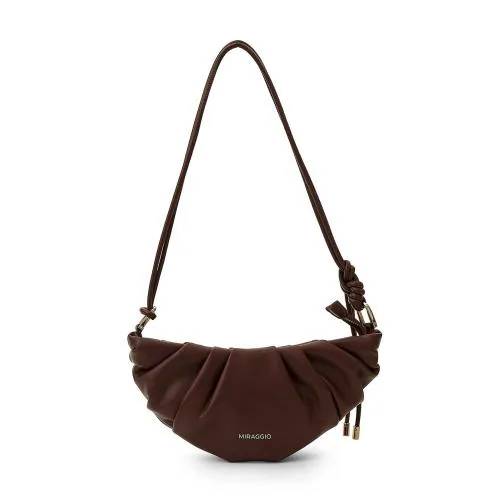 Miraggio Womens Wine Shoulder Handbag
