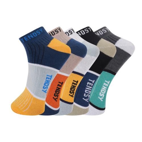 TENDSY Luxury Performance Socks - Premium Multicolor Cotton Ankle Socks - Set Of 5 Pairs