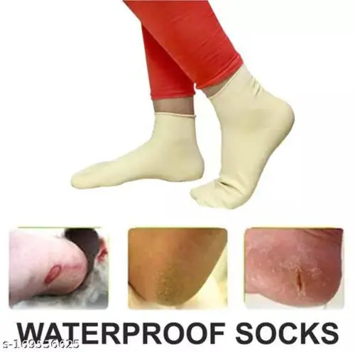 zency rubber industry Footcare Premium Heel And Foot Protector Moisturizing Waterproof Socks for Cracks Heel & Callous Remover| Swelling & Pain Relief, Heel Care| Anti Crack Heel Socks for Men And Women