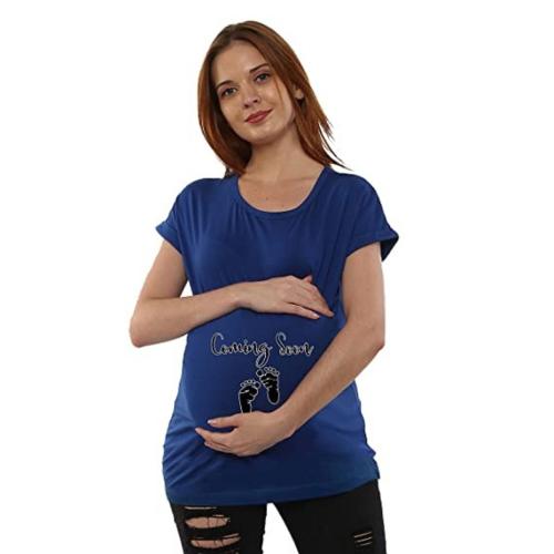 Sillyboom presents Women's Pregnancy Tshirts Coming Soon Printed Designs for pregnent women Incomplete