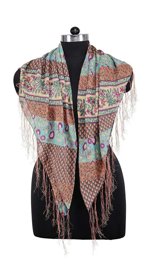 Cashmere craft Pure Cotton Printed Scarf/stole for women summer (CC24)