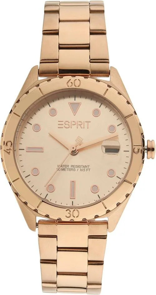 Esprit Analog Rose Gold Watch For Women (Es1L293M0055)