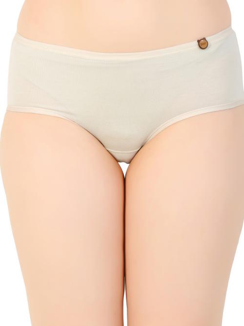 LAK 18 Women's Nylon Seamless Panties High Waist Brief Fit Underwear Full Coverage Ladies Brief for Daily Use (LIGHT GREEN_L)