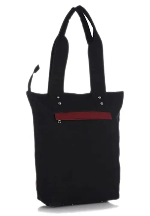 Home Heart Black Shoulder Bag, 14.5x4.5x14.5 inch