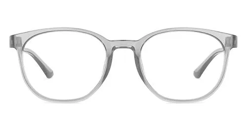 LENSKART BLU Bluecut and Antiglare Round Full Rim Grey Sunglasses Men and Women Medium LB E14061