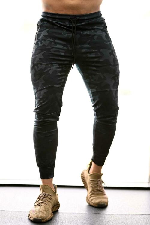Fuaark Camo Sports and Gym Jogger track pants lower for Men (Navy)