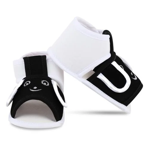 SMARTOTS Pack of 1 Stylish Baby Boy Sandal 0-9 Month | Skin Friendly Comfortable Baby Girl Sandals 0 Size | Baby Boy Shoes New Born | Baby Shoes 0 Size | Baby Shoes, Color-Black