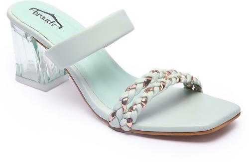 Brauch Sea Green heels for Women