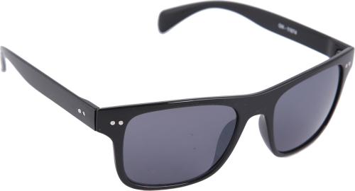Gansta Wayfarer Full-Frame Black Sunglasses ,Men(GN-11074-Blk-B2)