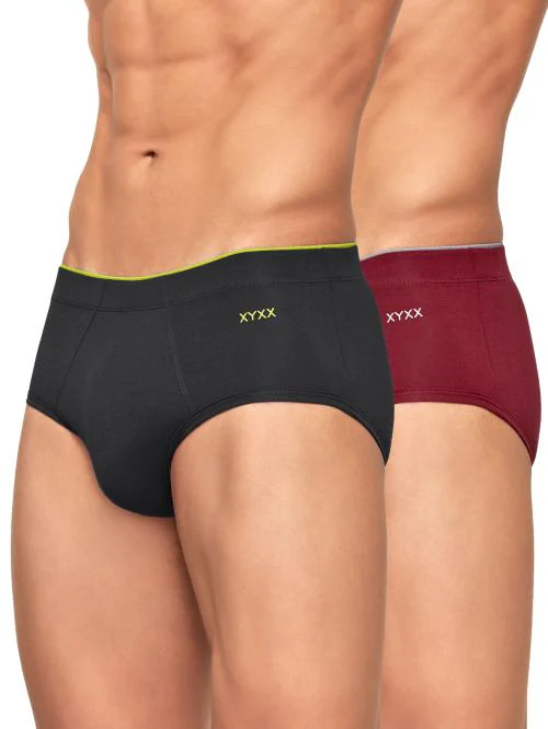 XYXX Pack of 2 Intellisoft Micro Modal Uno Men Briefs
