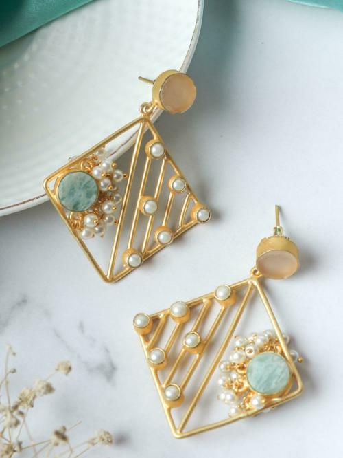 Johori Drop Earring Gold (For Women)