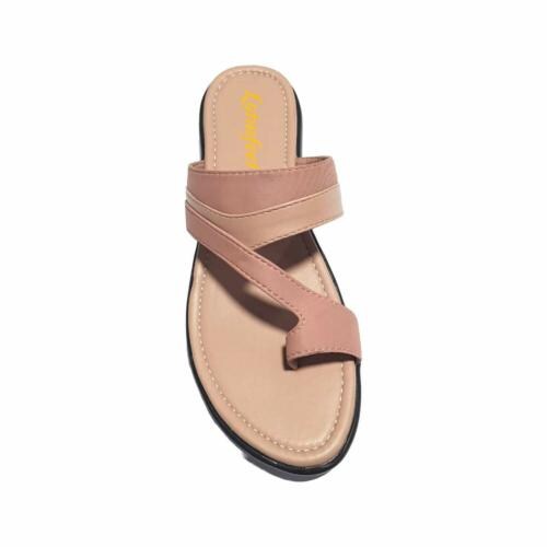 Lotusfeet Women Lf00048 Flat Sandal Chappal - 9-9.5 Uk (Pink)