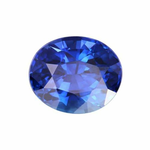 The Gallery of Gemstone Natural Blue Sapphire Stone 6.5 Carat Oval Shape 7.15 Ratti