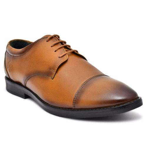 Paul Oliver Men 100 Percent Pure Leather Formal Shoes (Tan) size 8 UK