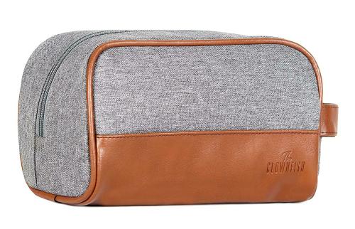 The Clownfish Grey Polyester Floyd Unisex Toiletry Travel Pouch