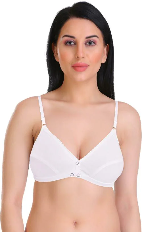 Featherline Women White Polycotton T-shirt Bra (42B)