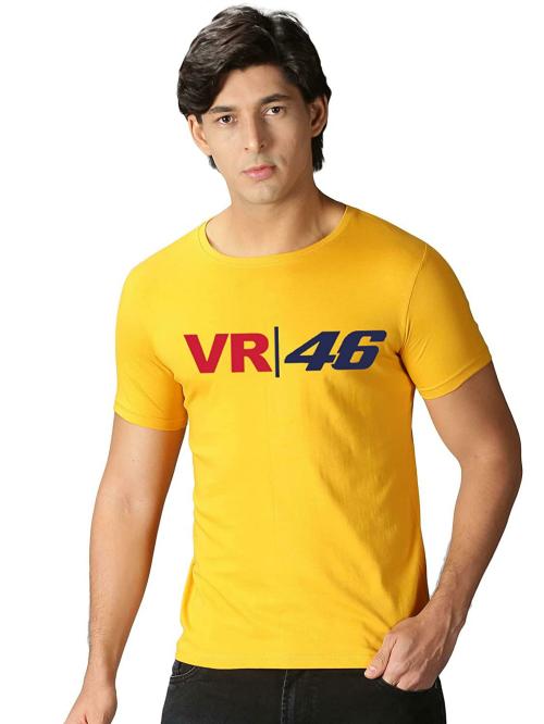 ARRYN Valentino Rossi/Doctor VR 46 Printed Tshirts for Men Stylish Yellow