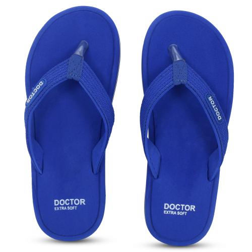 DOCTOR EXTRA SOFT House Slipper for Women's | Pregnancy | Orthopaedic & Diabetic | Bounce Back Technology | Memory Foam Cushion |Comfortable Footbed for Girls & Ladies Daily Use D-14-Royal Blue-7 UK