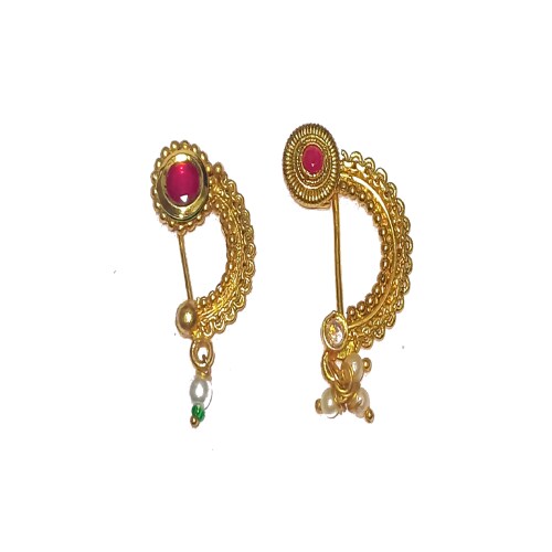 Buy Adhira's maharashtrian Nosepin/nath/Pressing Nose pin for women